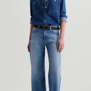 Ag Adriano Goldschmied Saige Wide Leg Crop Jeans